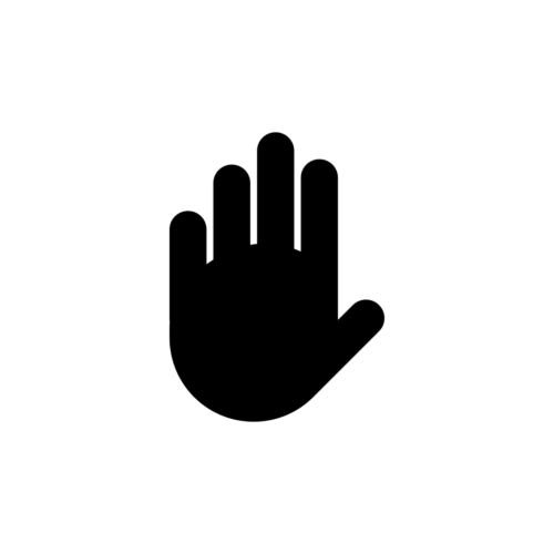Design Image: Hand Stop Vector